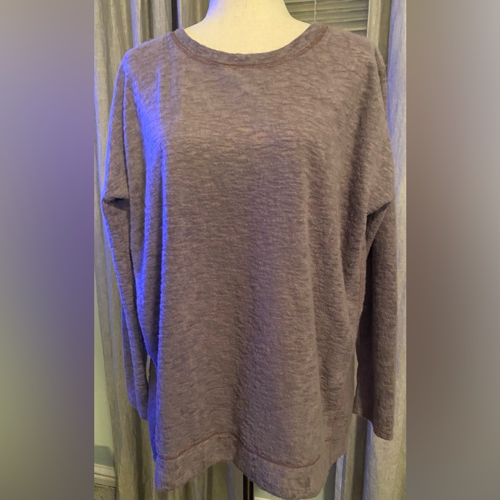 Hive & Honey Soft Textured Fleece Top, Sz XL